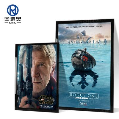 China Classic Cafe Decoration Poster Frame Black Friday Advertising Sign Display Snap Edge Frame Signs for sale