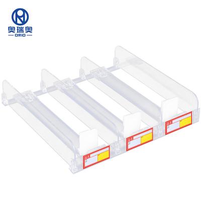 China Supermaerket Acrylic Divider Supermarket Display Shelf Shelf Plastic Cigarette Pusher for sale