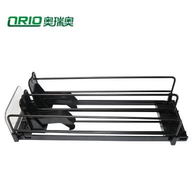 China Display Double Lane Width Adjustable Merchandising Shelf Pusher System Bottle Shelving Beverage for sale