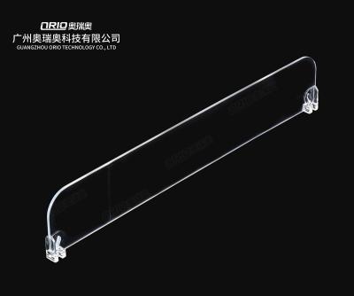 China Wholesale Supermarket Customized Plastic Organized Dividers For Display Cooler Shelf Divider Acrylic for sale