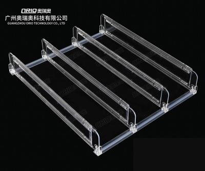 China Customized Flexible Durable Plastic Supermarket Display Shelves Divider for sale