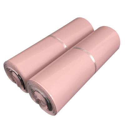 China Tearproof Pink Self Adhesive Polybag Delivery Postal Polymailer Shipping Mailer Poly Bag With Glue for sale