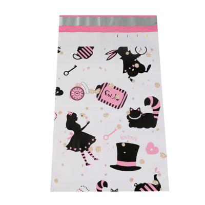 China Strong Adhesive Custom Package Shipping Pink Polymailer Mailing Envelopes For Clothes for sale