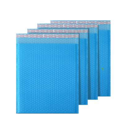 China BIODEGRADABLE Custom Blue Clothing Bag Packaging Envelope Plastic Mailing Express Mail Bubble Bags for sale