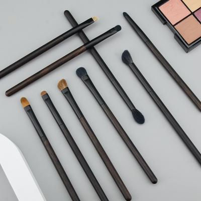 China Soft Stiffen Animal Hair Eye Makeup Tools Brush 9PCS Cosmetic Eye Shadow Makeup Brush Set for sale