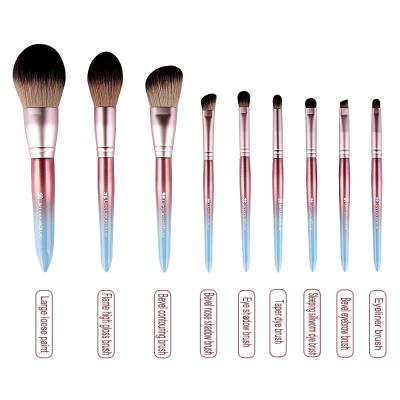 China Skin-Friendly Gifts Head Sales Cheap Wooden Facial Brush Unique Handle Makeup Brush Sculpting Brush for sale