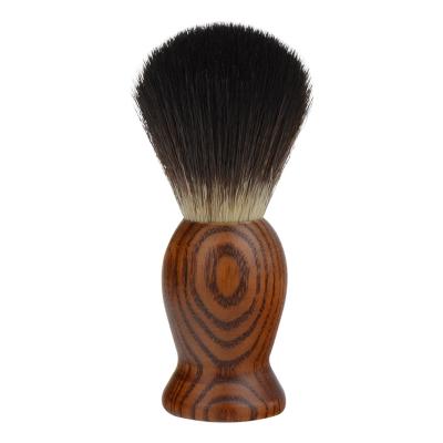 China Durable Manual Beard Brush With Bristle Hair Wooden Handle Convenient Men's Beard Shaving Brush for sale