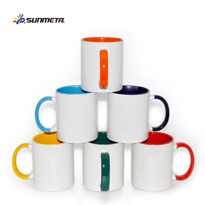 China Wholesale Sunmeta 11oz Viable Empty Ceramic Coffee Mugs Sublimation for sale