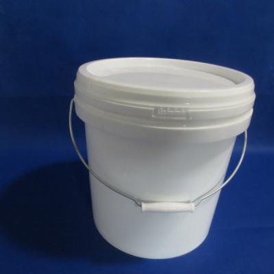 China Paint Polypropylene Bucket With Screw Lid 15L Food Grade Plastic Packing Bucket J15 for sale