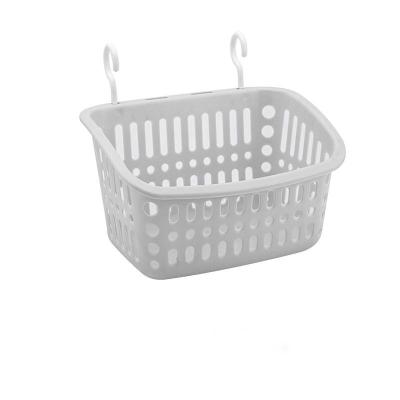 China Wall Mounted Household Storage Basket Sustainable Storage Basket Plastic Sundries Storage for sale