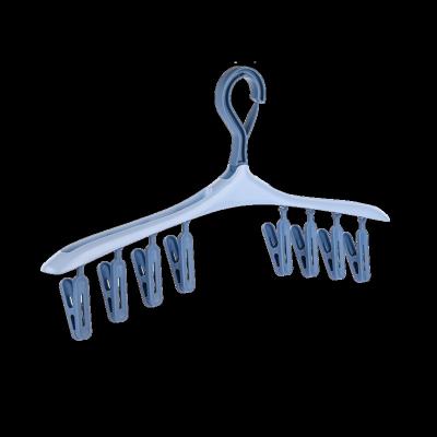 China Behind The Doors/On Walls 8 Walls Factory Direct Sale Household Portable Clamp Plastic Hanger Drying Rack Socks for sale