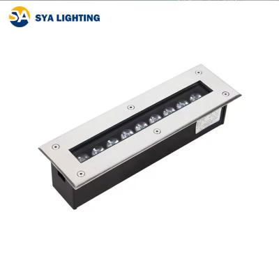 China SYA-312 LANDSCAPE outdoor lighting waterproof ip65 ground recessed linear lights LED winch underground light for sale