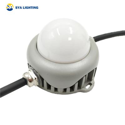 China SYA-1001 LANDSCAPE Aluminum White Pixel Dot SMD500 LED DMX 3W Dot Light For Construction for sale