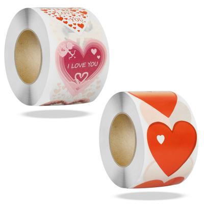 China Waterproof Custom Paper Sticker Label Sticker Printing Vinyl Waterproof Heart Sticker for sale