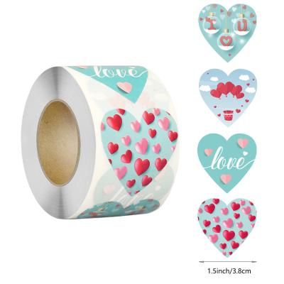 China China Waterproof Label Manufacturer Printing Waterproof Die Cut Packaging Sticker Heart Sticker for sale