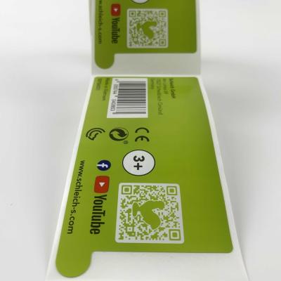 China Waterproof Custom Product Information Label Logo Sticker Double-Layer Packaging Labels for sale