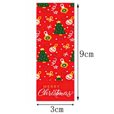 China Custom Waterproof Vinyl Rectangular Decorative Gift Box Sealed Christmas Gift Decoration Logo Sticker for sale