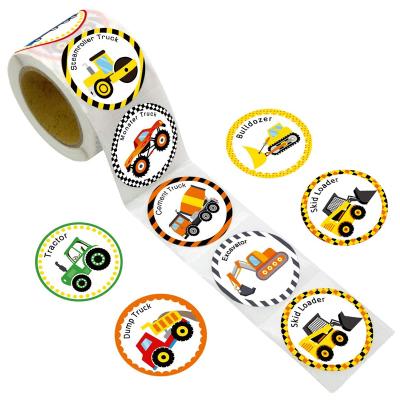 China Waterproof 500 Pcs Roll Up Reward Encouragement 8 Design Patterns Labels Kids Cute Animal Inspired Stickers for sale