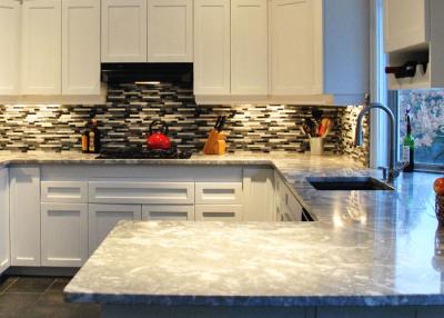 China Scandinavian Style Granite Slab Colors Countertops Eased Edge for sale