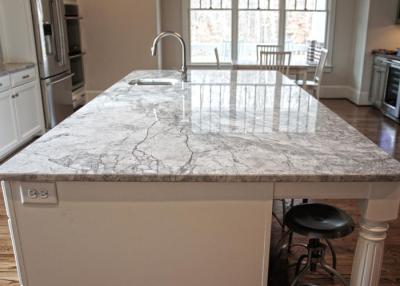 Κίνα Μοναδικά καφετιά μαρμάρινα πέτρινα Countertops κοινά μεγέθη 96 νησιών 