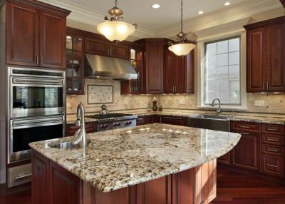 Κίνα Άσπρα χρυσά μαρμάρινα Countertops Calacatta για τις τεχνητές πέτρινες κορυφές κουζινών προς πώληση