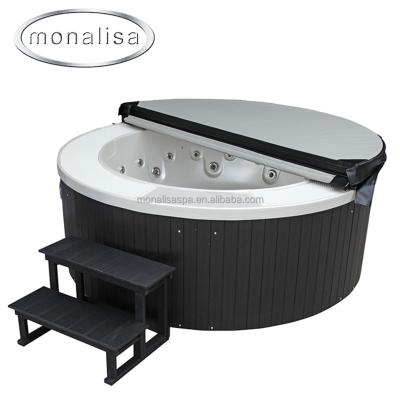 China Best Selling Acrylic Free Around Massage Hot Tub Outdoor Spa Tubs Freestanding Whirlpool Bathtubs for sale