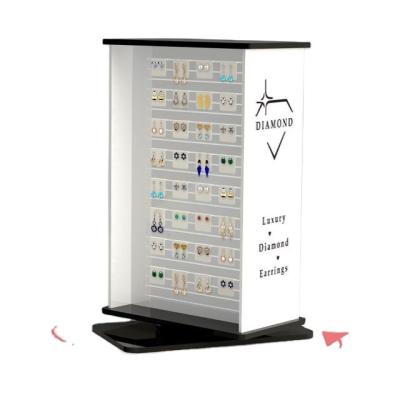 China Counter Customized Rotating Acrylic Display Stand For Jewelry for sale