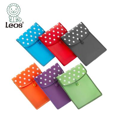 China Durable OEM 2021 Back To School Bag A4 Polka Dot File Document Bag for sale