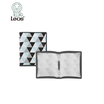 China Leos Office School Supply Geometric Ring Binder Zipper Pull for sale