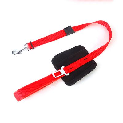 China Padded Dog Leash with Adjustable Seat Belt Buckle Pet Car Seat Belt Safety Leads Vehicle Seat Belt Harness for sale