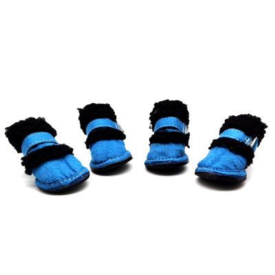 China Sustainable Professional Classic Design Winter Production Outdoor Sports Pet Warm Shoes for sale