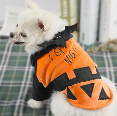 China Warm Comfy Pet Coat Halloween Costume Bat Jacket Cosplay Cat Dog Autumn Winter Clothes Puppy Funny Cotton Viable Pet for sale