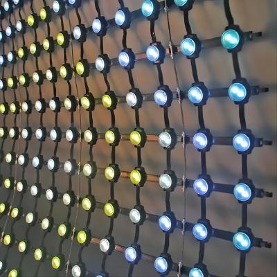 China Buitenshuis Flexibel LED Mesh Gordijn Hoge helderheid Hoge vernieuwingsfrequentie Te koop