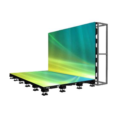 China IP65 waterproof design floor led display heavy load standing led display indoor outdoor dancing floor led display for sale