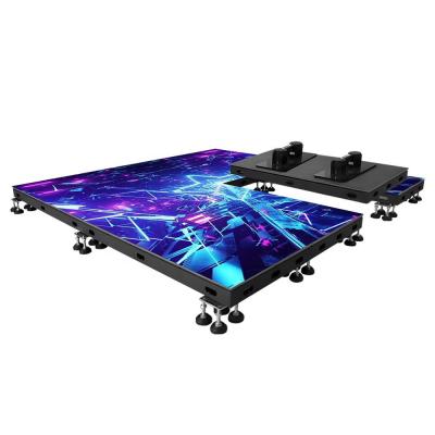 China Full Color SMD P3.91 P4 Led Display Screen P4.81 Interactive Dance Floor Advertising Panel Tile for sale