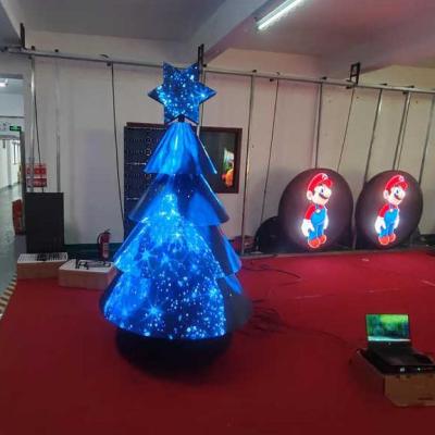 China Merry Christmas HD LED Display Festive Atmosphere Special Christmas Tree LED display Shopping Mall Turnkey LED Display wih TUV for sale