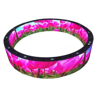 China Flexible Led Display  P1.85 P2 P3 P4 Curved Soft Advertising Media Screen for sale