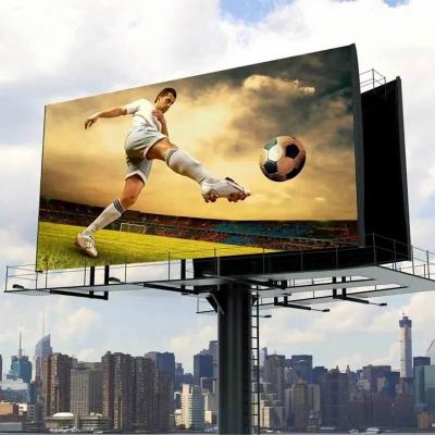 China Outdoor LED Screen Solar Electronic Signs Double Sided Billboard Steel Structure External Outdoor Led Digital Signage Display Screens for sale