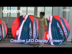 retail round led display circle led display screen capacitive round shape led video for advertising