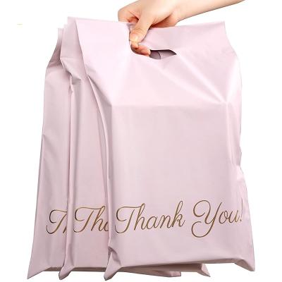 China Shock Resistance Logo Printing Transportation Packaging Custom Courier Bags With Handle Poly Mailer Bag for sale