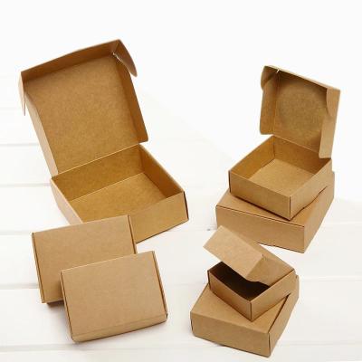 China Wholesale Disposable Brown Cardboard Paper Box Multi-size Customization Handmade White Gift Box for sale