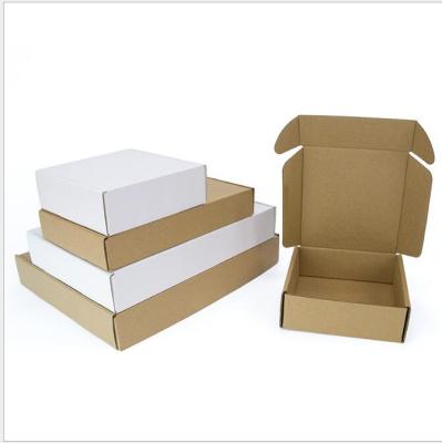 China Disposable Kraft Folding Mailer Boxes Brown Corrugated Paper Box Packaging Custom Paper Box for sale