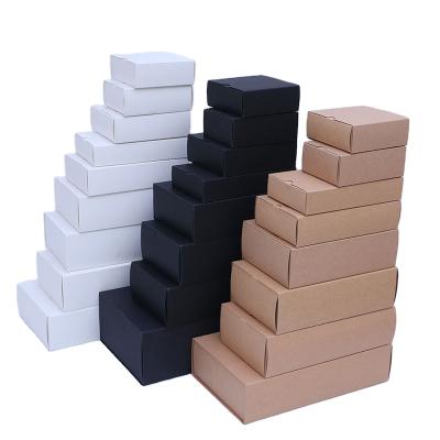 China Recyclable Custom Logo Brown Kraft Paper Box Slide Drawer Packaging Craft Private Paper Box For Jewelry for sale