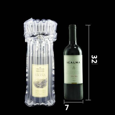 China Transpotation Protection PE/PA Bubble Cushion Wrap Wine Bottle Air Column Packing Bag Shock Resistance Material Carrying Protector for sale