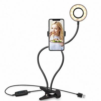 China Table Top / Desk Ring Lamp Set Selfie Ring Light with Cell Phone Holder for YouTube Video / Photography Compatible with iPhone Xs Max XR Android for sale