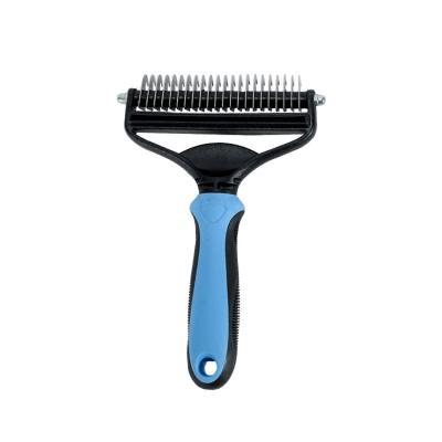 China Viable Pet Grooming Dual Use Tool for Dogs as Cats as Comb and Knot Hair Grooming Pet Hair Remover Pet Hair Brush for sale