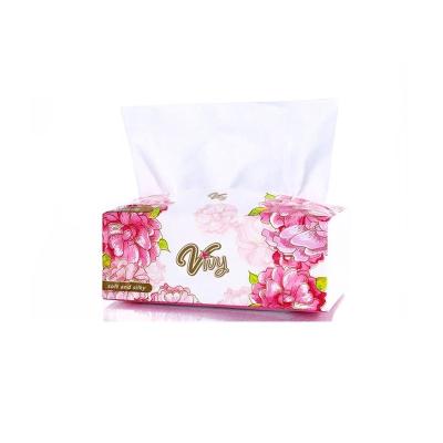 China Hot sale comfortable and good hygroscopicty soft OEM customized logo package access box facial tissue paper for sale