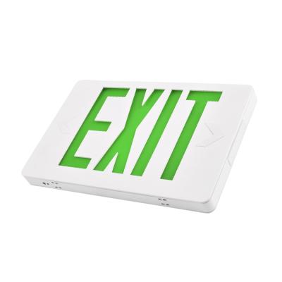 China For Home 2019 NEW Slim 6 Inch UL Approved EXIT SIGNS Green Letters JLEED2GWEM for sale