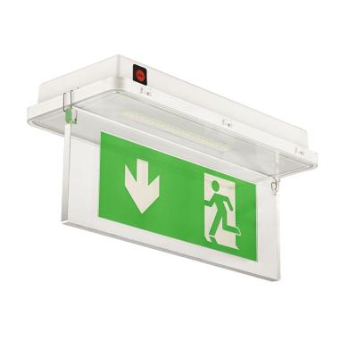 China New thin type bulkhead emergency light. China Wholesale Price New Design Emergency Exit Sign Combo for sale