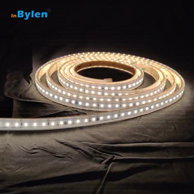 China New LANDSCAPE AC led strip light 220v 15W 2835 120led 100mm cutoff IP67 waterproof silicon extrusion 220V led strip light for sale